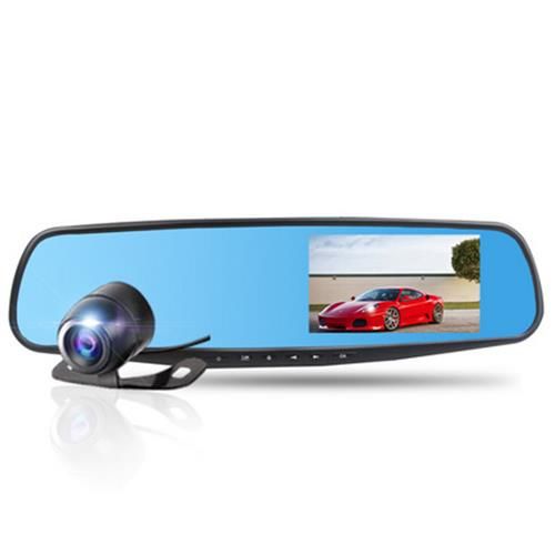 凯迪龙E308行车记录仪双镜头高清广角夜视倒车影像一体机